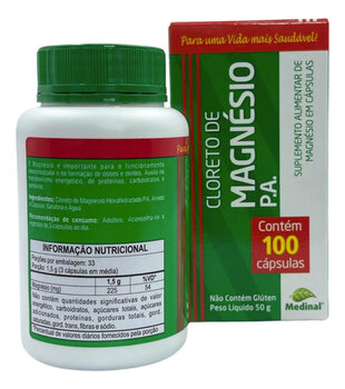 CLORETO DE MAGNESIO P.A 100CPS 500MG MEDINAL