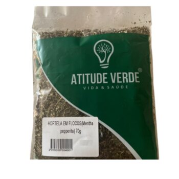 HORTELA EM FLOCOS(Mentha pepperita) 70g ATITUDE VERDE