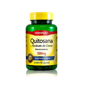 QUITOSANA + PICOL DE CROMO 60 CAPS 500MG MAXINUTRI LOTE: 0144