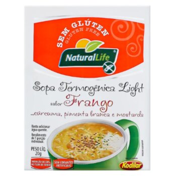 Sopa Termogenica Light de Frango, Curcuma, Pimenta Branca e Mostarda 20g Natural Life