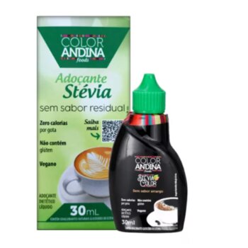 ADOCANTE STEVIA 30ML COLOR ANDINA