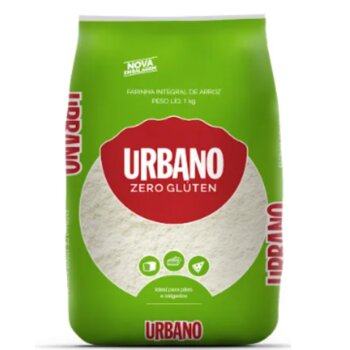 Farinha de Arroz s/ Gluten Integral 1kg Urbano