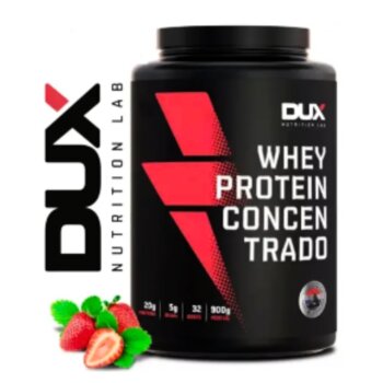 WHEY PROTEIN CONCENTRADO MORANGO 900G DUX