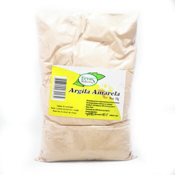 ARGILA AMARELA EM PO 500G ATITUDE VERDE