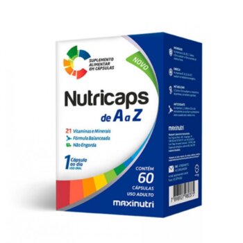 NUTRICAPS A-Z  (Polivitaminico)  60CPS 250MG MAXINUTRI