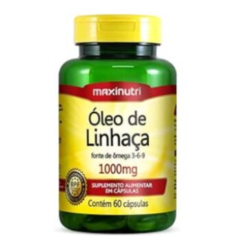 oleo de linhaca 60cps 1g maxinutri