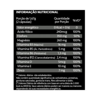 NUTRICAPS HOMEM ZINCO/FOSFORO/MAGNESIO 60CPS MAXINUTRI