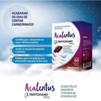 ACALENTUS MELATONINA 30CPR MASTIGAVEL CAMOMILA MAXINUTRI