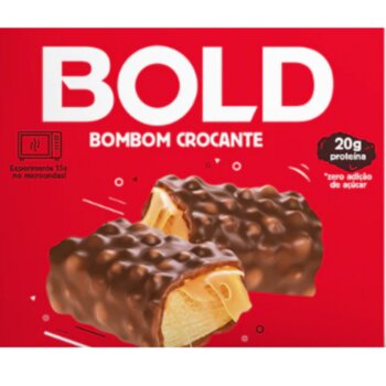 BARRA DE PROTEINA SABOR BOMBOM CROCANTE 60G BOLD