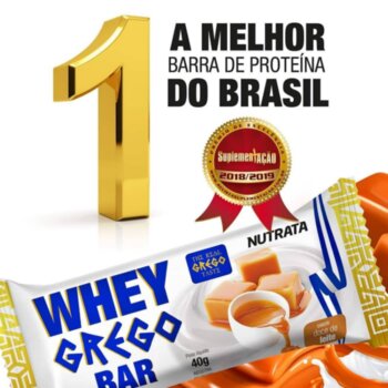 BARRA WHEY GREGO DOCE DE LEITE NUTRATA 40G