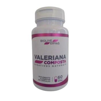 VALERIANA COMPOSTA  60 CPS 500MG - BIOLIVE ERVAS