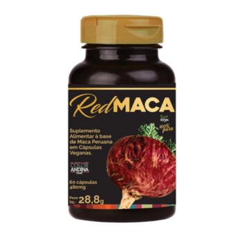 RED MACA VEGANA 60CPS 480MG COLOR ANDINA