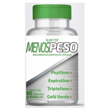 MENOS PESO SLIM TOP - 60caps - 333mg - Cha e Cia