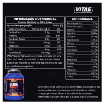 WHEY ULTRA WHEY 900G MORANGO VITAE