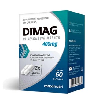 MAGNESIO DIMAG DI-MAGNESIO DIMALATO 400MG 60 CAPS MAXINUTRI