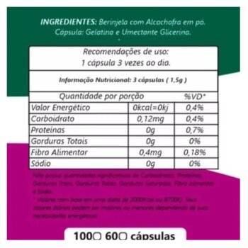 BERINGELA 100 Capsulas 500mg - Denature