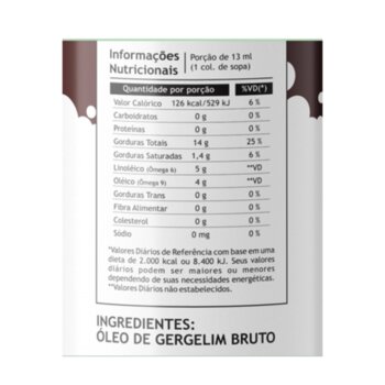 OLEO DE GERGELIM VD 250 ML PAZZE