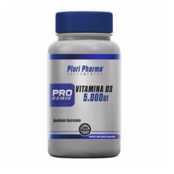 Vitamina D3 5.000ui + Vit K2 150mcg - 120 Capsulas Pluripharma