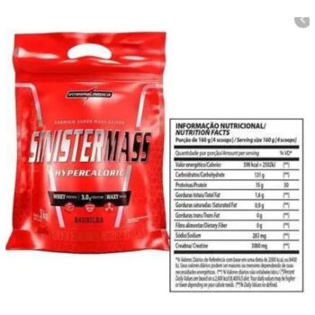 SINISTER MASS 3KG BAUNILHA POUCH INTEGRALMEDICA