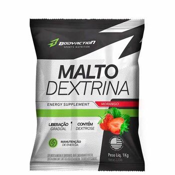 MALTO DEXTRIN MORANGO  SILVESTRE 1KG BODY ACTION