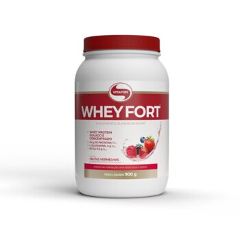 Whey Fort 3W Vitafor Frutas Vermelhas 900g