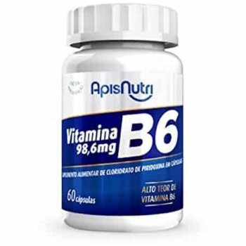 VITAMINA B6 98,6MG 60 CAPS APISNUTRI