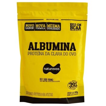 ALBUMINA SABOR MORANGO NATUROVOS 500G