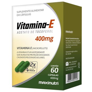 VITAMINA E 60CPS 400MG MAXINUTRI