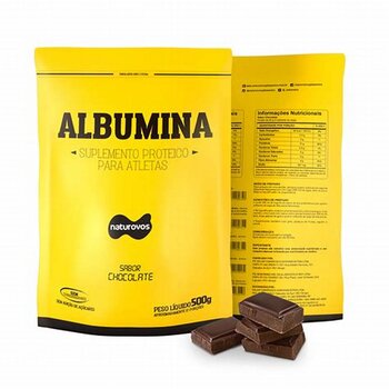 ALBUMINA 420G  NATUROVOS SABOR CHOCOLATE