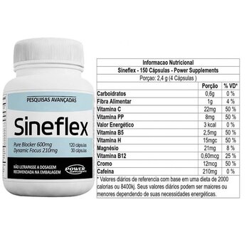 TERMOGENICO 120CPS EMAGRECEDOR SINEFLEX POWER SUPPLEMENTS