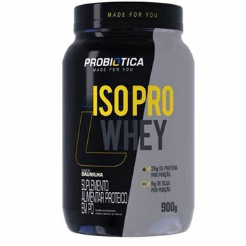 WHEY ISO PRO WHEY 900G BAUNILHO PROBIOTICA