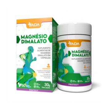 MAGNESIO DIMALATO 60CPS 500MG ADA