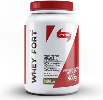 WHEY FORT 3W SABOR CHOCOLATE POTE 900G VITAFOR