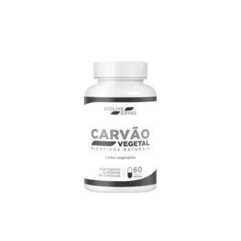 CARVAO VEGETAL 60CPS  - BIOLIVE ERVAS