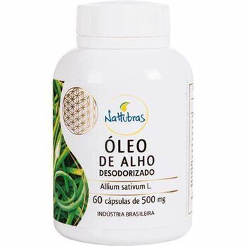 OLEO DE ALHO 500MG 120CPS DESODORIZADO NATTUBRAS