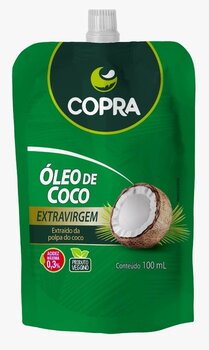 OLEO DE COCO EXTRA VIRGEM 100ML STAND POUCH COPRA