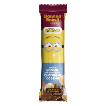 BARRA DE FRUTAS KIDS CHOCOLATE AO LEITE 22G BANANA BRASIL