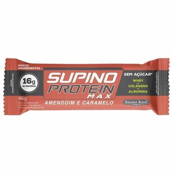 SUPINO PROTEIN AMENDOIM E CARAMELO 46G BANANA BRASIL