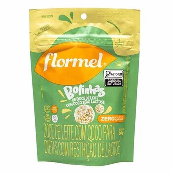 BOLINHA DOCE DE LEITE ZERO LACTOSE 60G FLORMEL