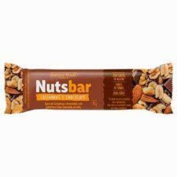 BARRA NUTS BAR CASTANHAS E CHOCOLATE 25G BANANA BRASIL