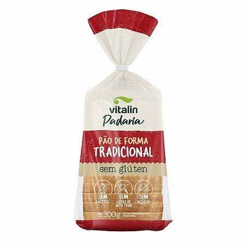 PAO DE FORMA S/ GLUTEN TRADICIONAL VITALIN 300G