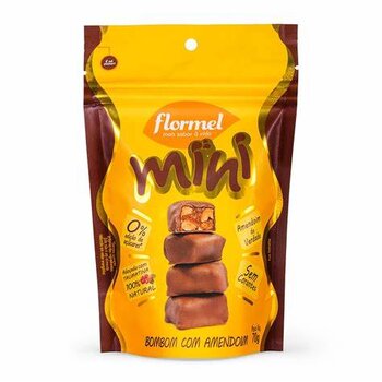 MINI BOMBOM COM AMENDOIM 60G FLORMEL