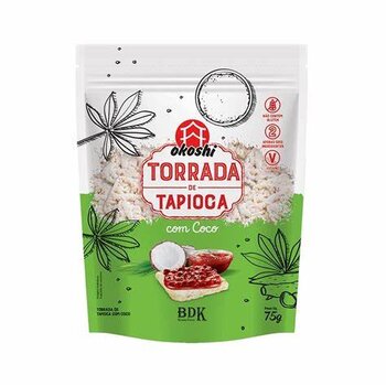 TORRADA DE TAPIOCA COM COCO 75G OKOSHI