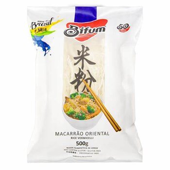 MACARRAO BIFUM DE ARROZ S/ GLUTEN ORIGINAL 500G