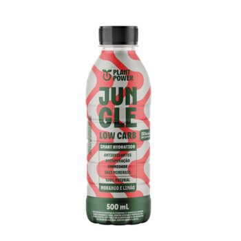 BEBIDA FUNCIONAL LOW CARB SABOR MORANGO E LIMAO ORGANICA 500ML JUNGLE