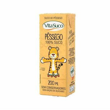 SUCO DE PESSEGO 100% 200ML VITA SUCO