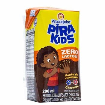 BEBIDA LACTEA SABOR CHOCOLATE S/ LACTOSE PIRAKIDS 200ML PIRACANJUBA