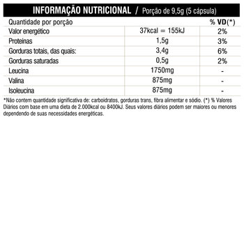 BCAA 120CPS 1400MG ADA