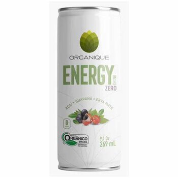 ENERGETICO ORGANICO C/ ACAI, GUARANA E ERVA MATE ZERO ACUCAR 269ML ORGANIQUE