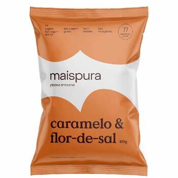 PIPOCA ARTESANAL 100G CARAMELO/FLOR DE SAL MAIS PURA